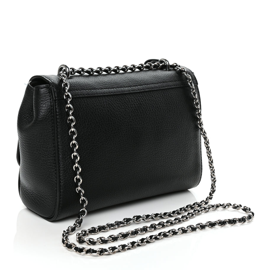 Mulberry Glossy Goatskin Small Lily Flap Black Image 2
