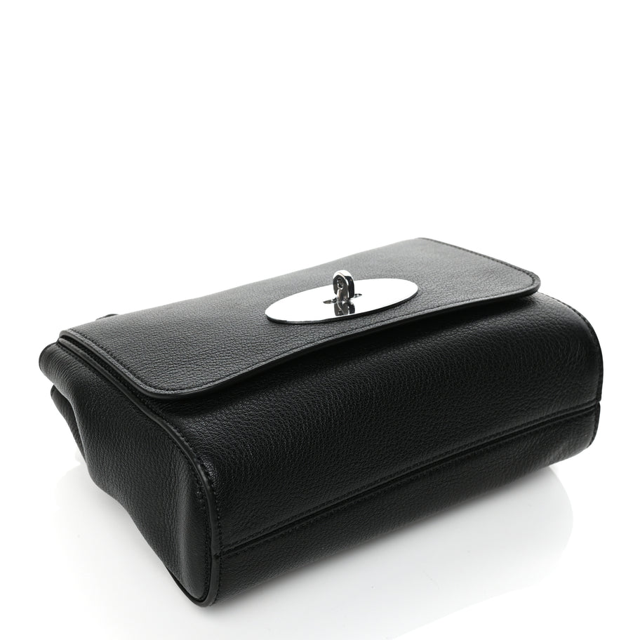 Mulberry Glossy Goatskin Small Lily Flap Black Image 3