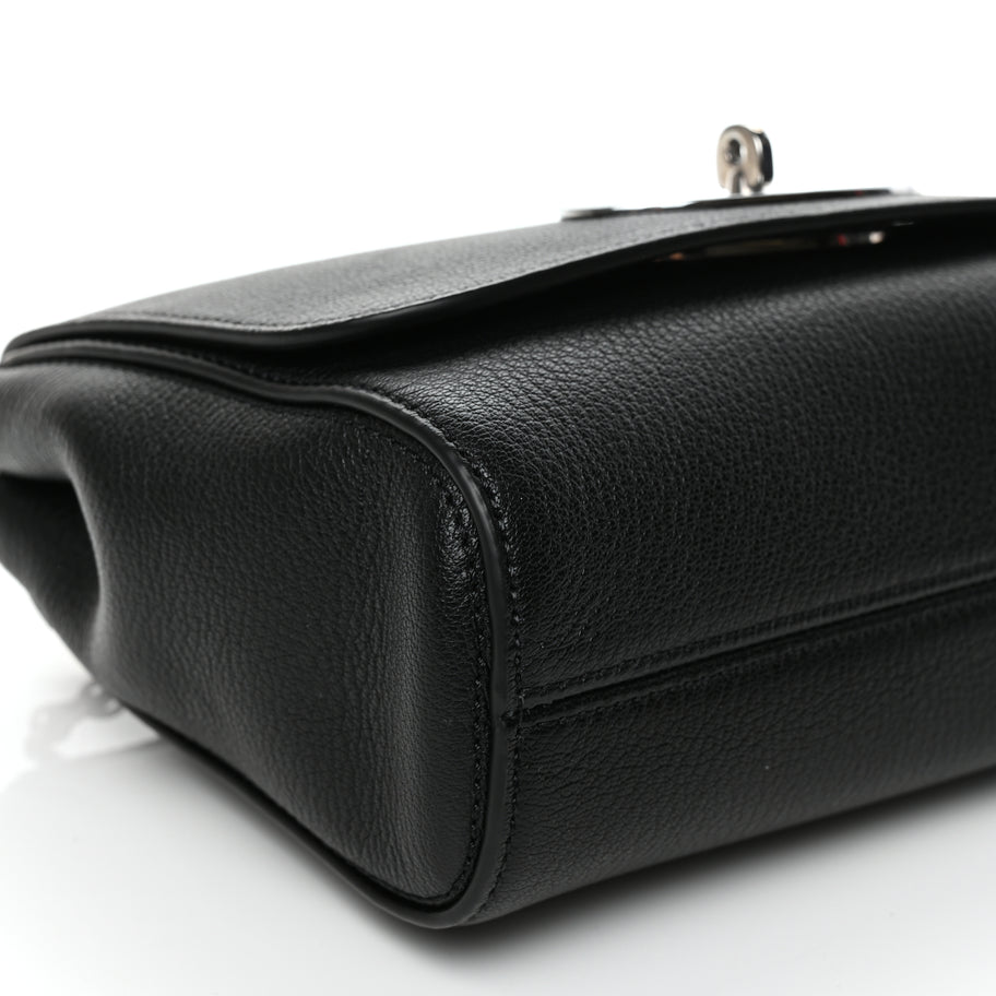Mulberry Glossy Goatskin Small Lily Flap Black Image 10