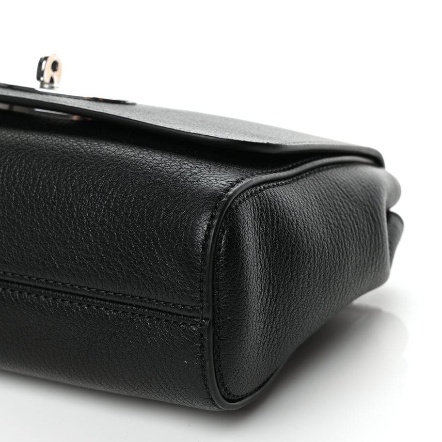 Mulberry Glossy Goatskin Small Lily Flap Black Image 11