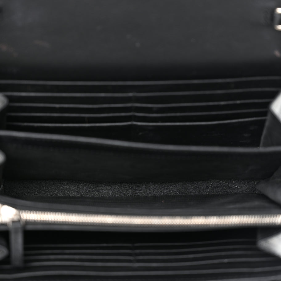 Gucci Velvet GG Monogram Mini Dionysus Chain Wallet Black Image 4