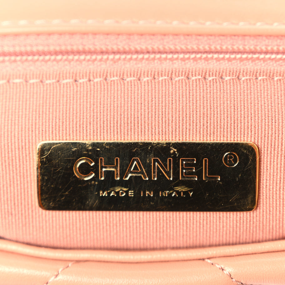 Chanel Lambskin Quilted Medium Chanel 19 Flap Beige Image 6