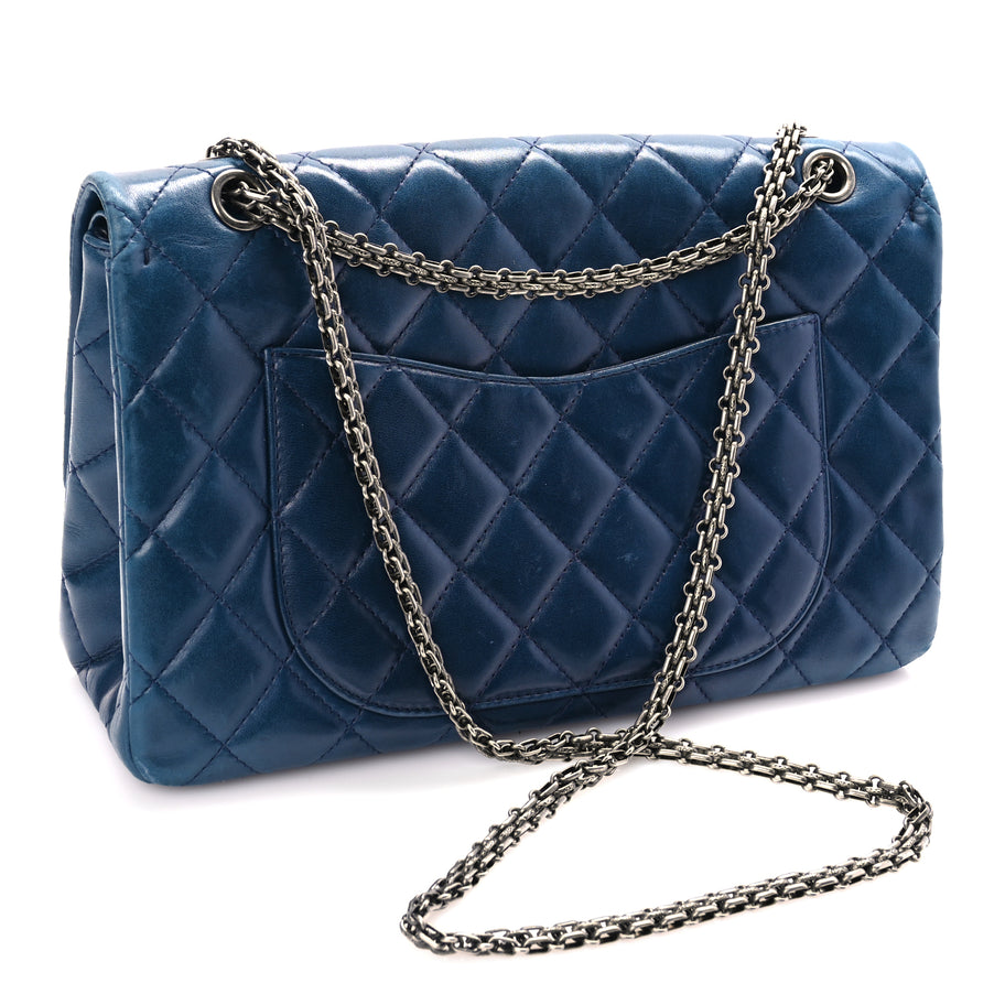 Chanel Lambskin Quilted 2.55 Reissue 226 Flap Blue Image 2