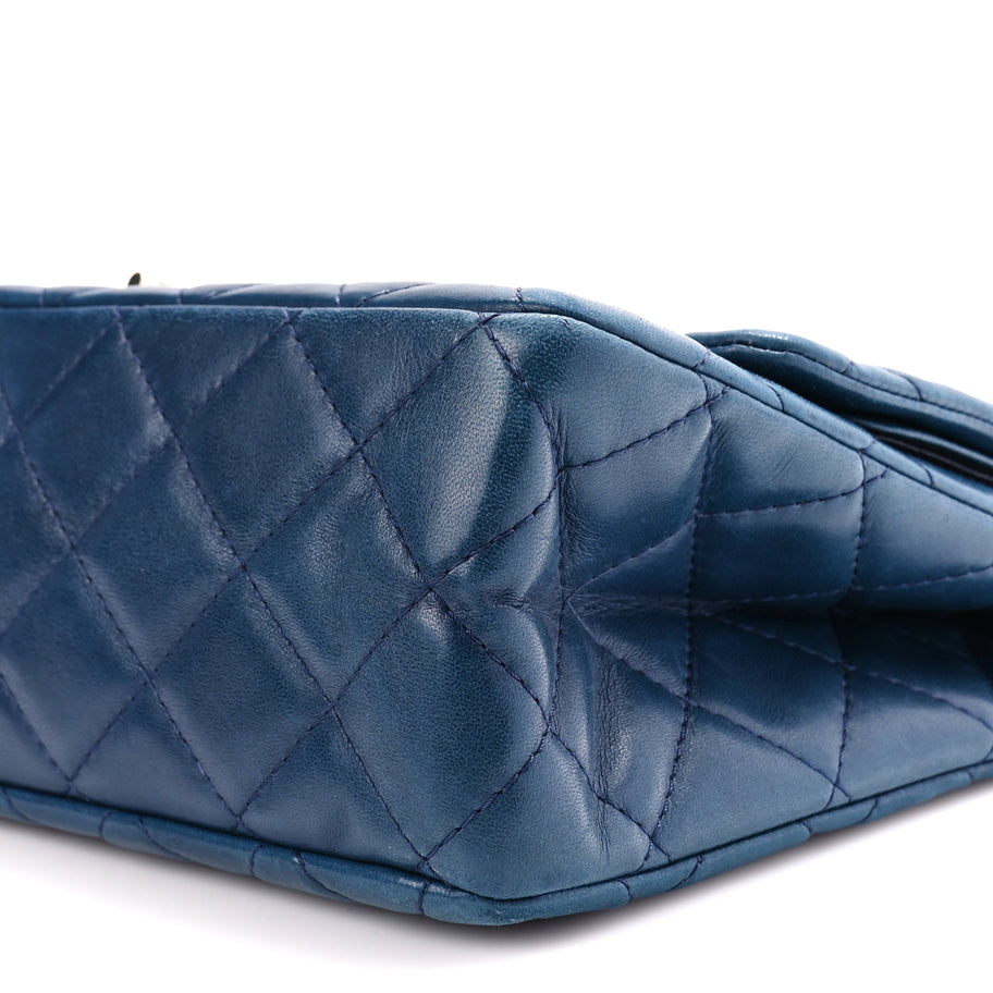 Chanel Lambskin Quilted 2.55 Reissue 226 Flap Blue Image 8