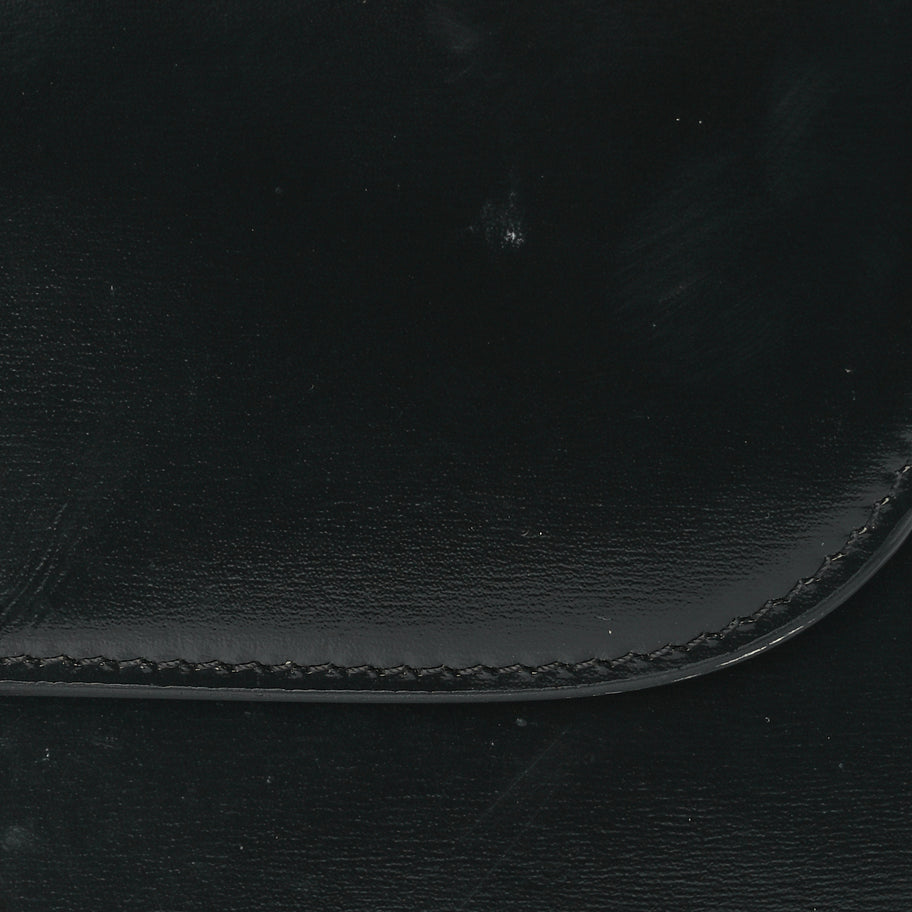 Celine Shiny Calfskin Medium Triomphe Black Image 6