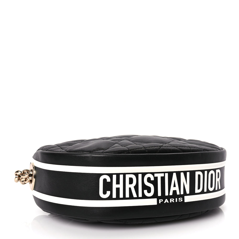 Christian Dior Lambskin Cannage Small Dior Vibe Hobo Bag Black Image 3