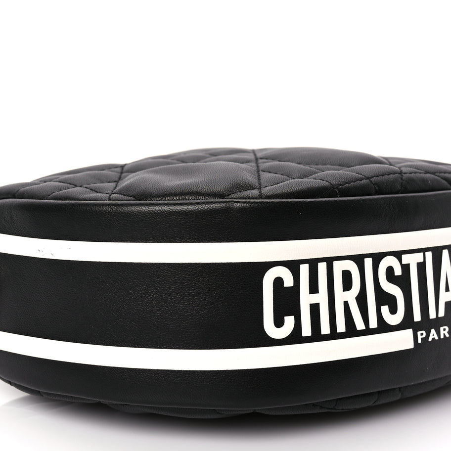 Christian Dior Lambskin Cannage Small Dior Vibe Hobo Bag Black Image 7