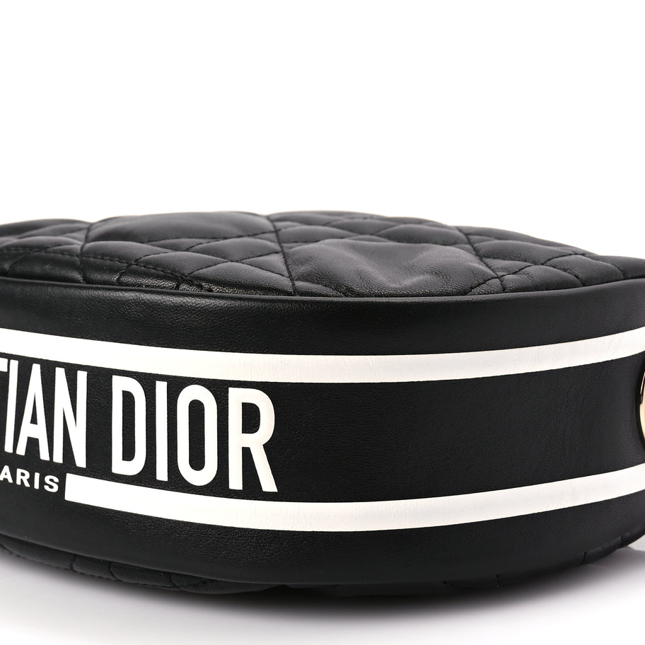 Christian Dior Lambskin Cannage Small Dior Vibe Hobo Bag Black Image 8