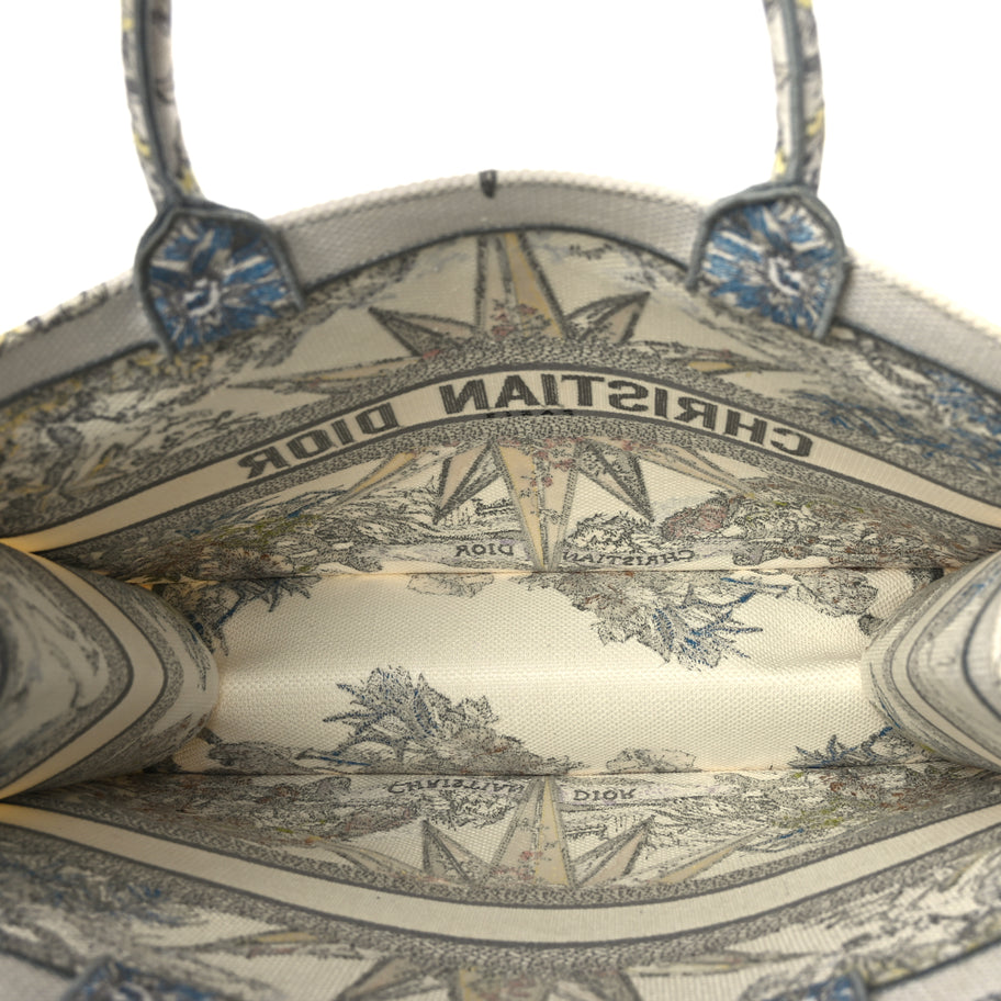 Christian Dior Canvas Embroidered Large Rêve d'Infini Book Tote Multicolor Image 4