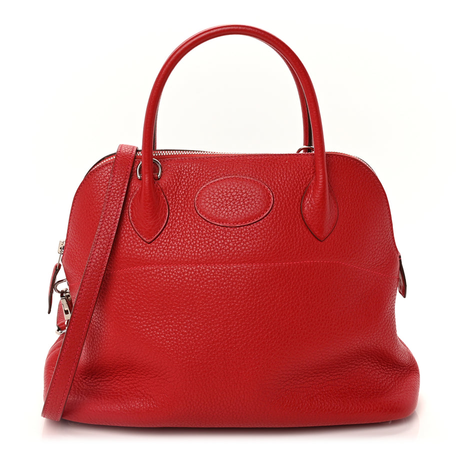 Hermes Taurillon Clemence Bolide 31 Rouge Casaque Image 1
