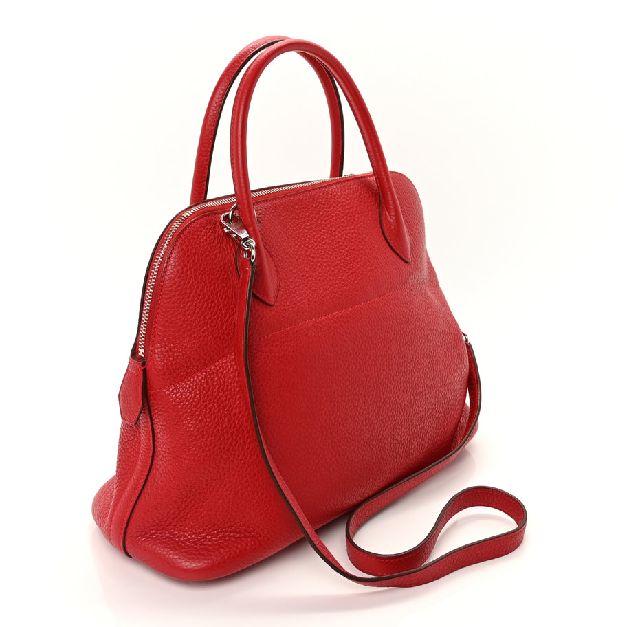 Hermes Taurillon Clemence Bolide 31 Rouge Casaque Image 2