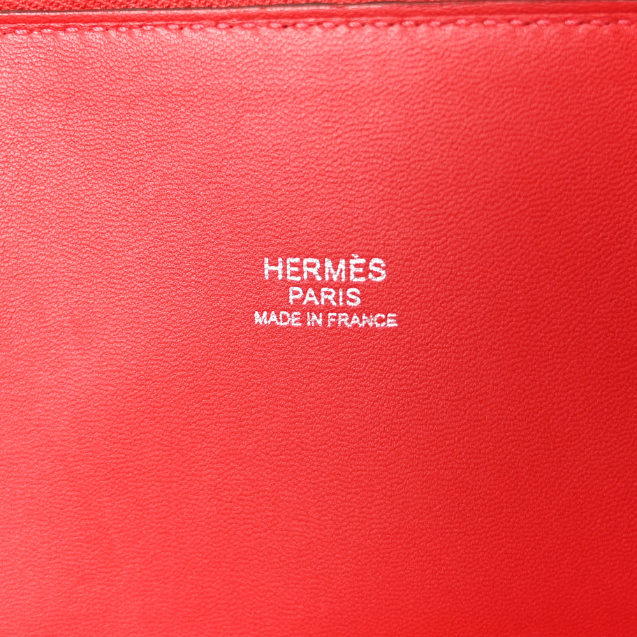Hermes Taurillon Clemence Bolide 31 Rouge Casaque Image 5