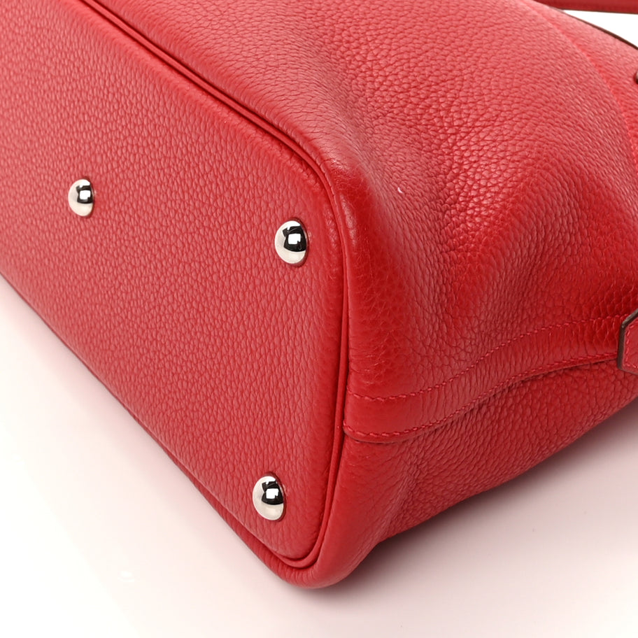 Hermes Taurillon Clemence Bolide 31 Rouge Casaque Image 8