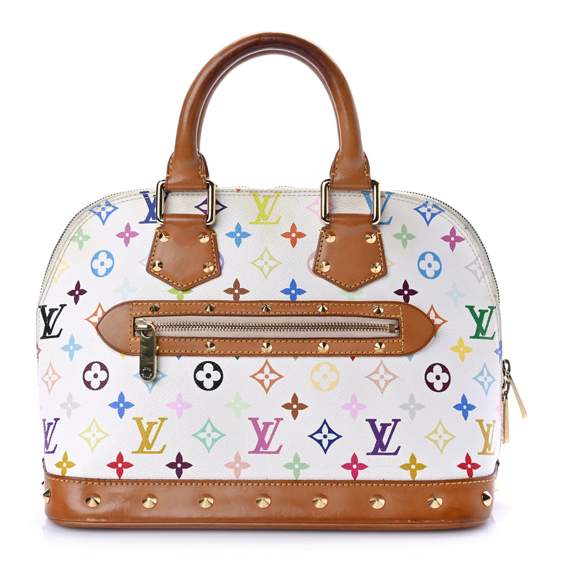  Louis Vuitton Monogram Multicolor Alma White