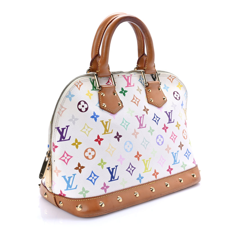  Louis Vuitton Monogram Multicolor Alma White