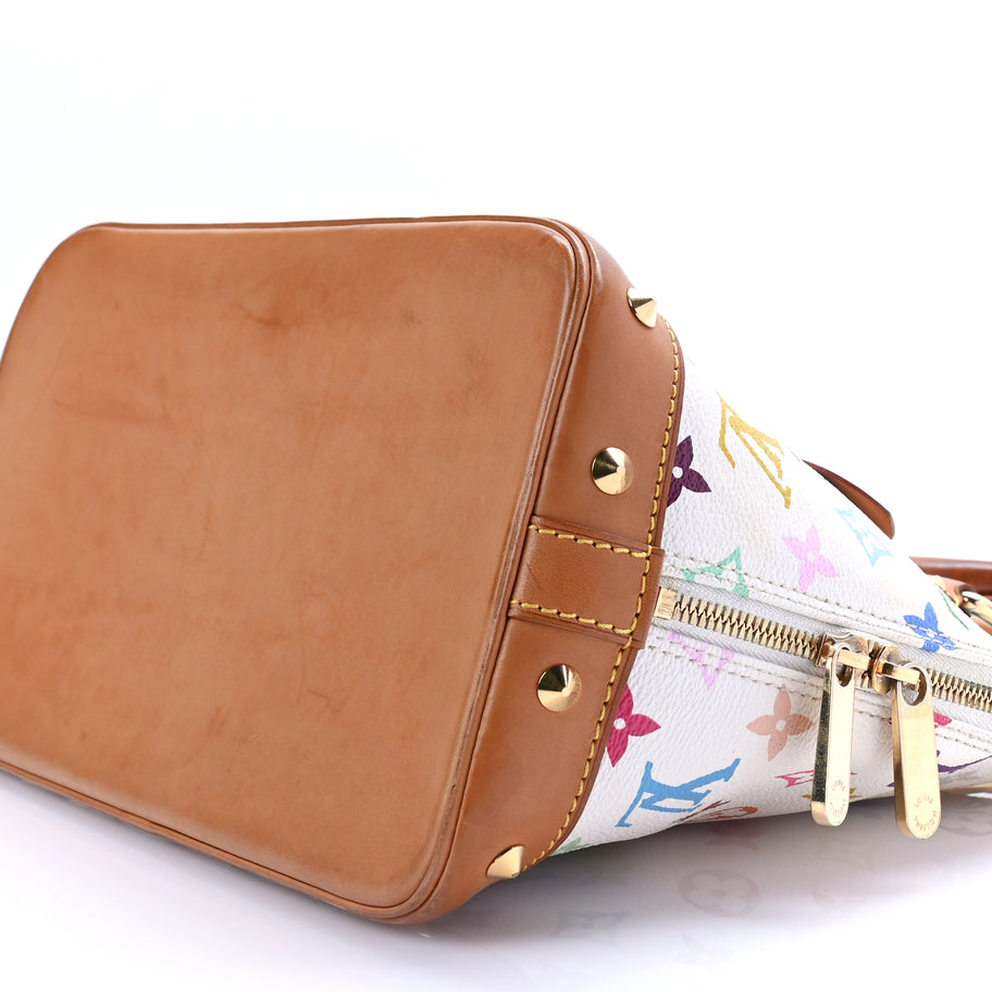 Louis Vuitton Monogram Multicolor Alma White Image 7
