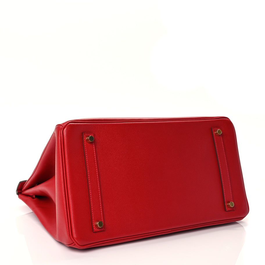 Hermes Epsom Birkin 35  Rouge Casaque Image 3
