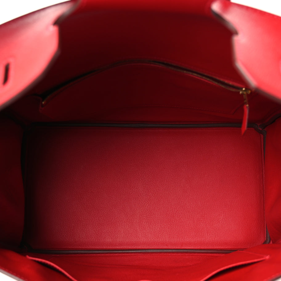 Hermes Epsom Birkin 35  Rouge Casaque Image 4