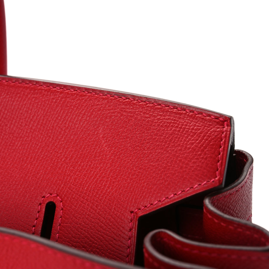 Hermes Epsom Birkin 35  Rouge Casaque Image 8