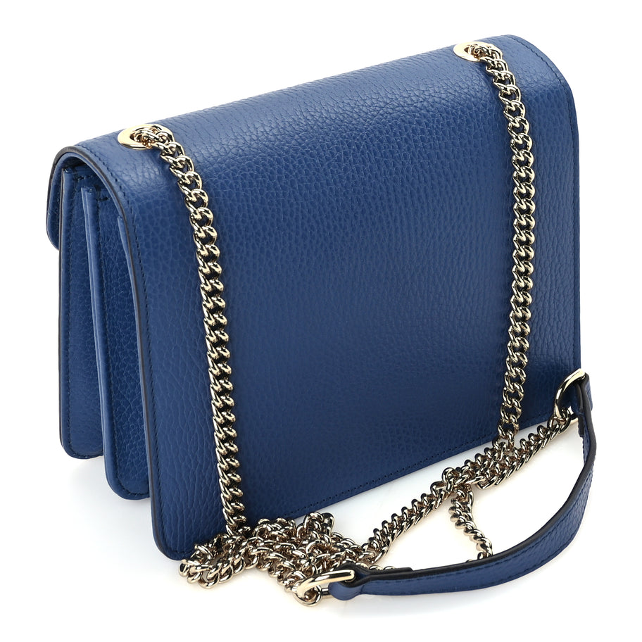 Gucci Dollar Calfskin Small Interlocking G Shoulder Bag  Caspian Image 2
