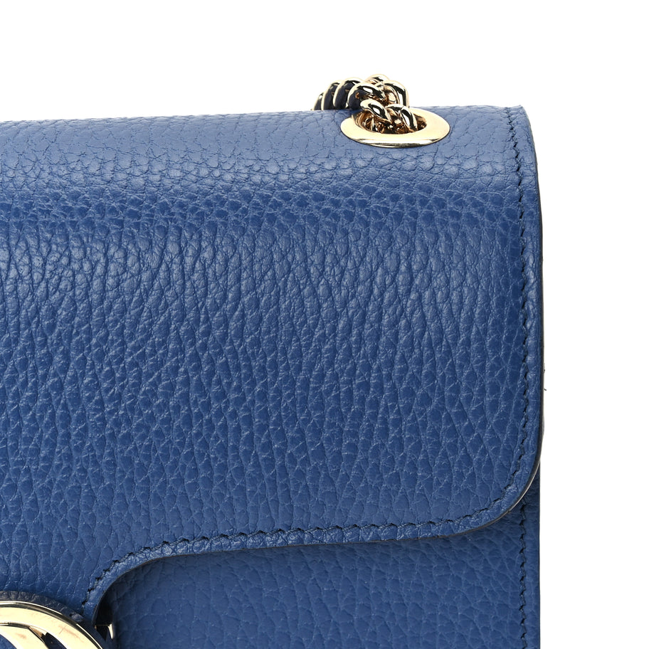 Gucci Dollar Calfskin Small Interlocking G Shoulder Bag  Caspian Image 6