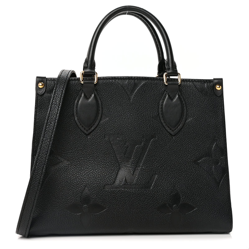 Louis Vuitton Empreinte Monogram Giant Onthego PM  Black