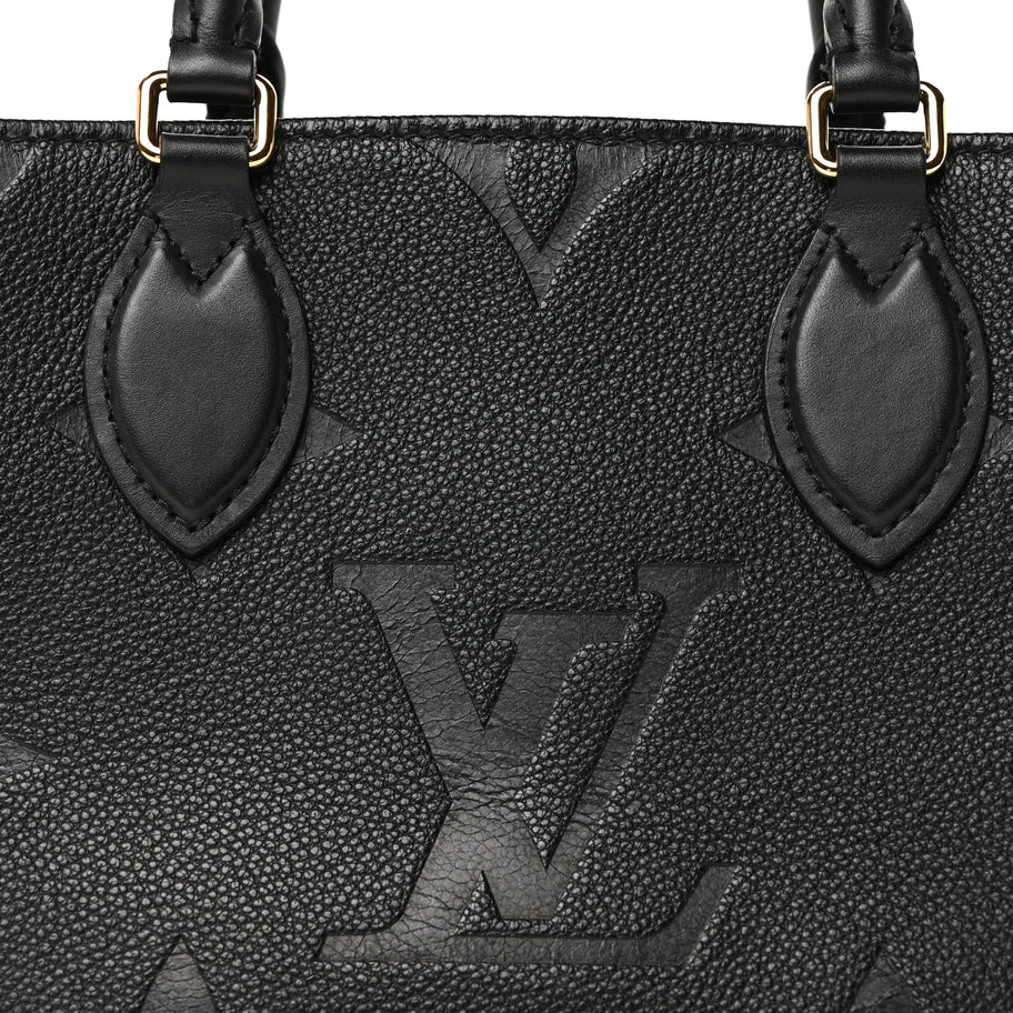 Louis Vuitton Empreinte Monogram Giant Onthego PM  Black Image 6