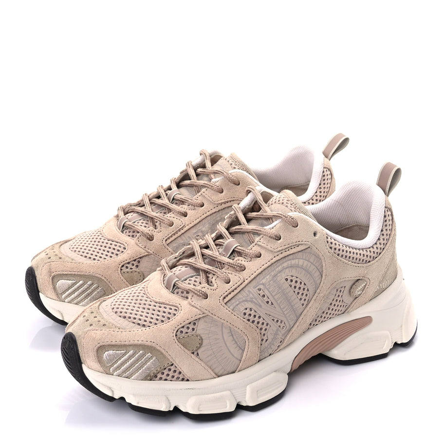 Christian Dior Suede Mesh Dior Chrono Sneakers 38.5 Beige Image 3