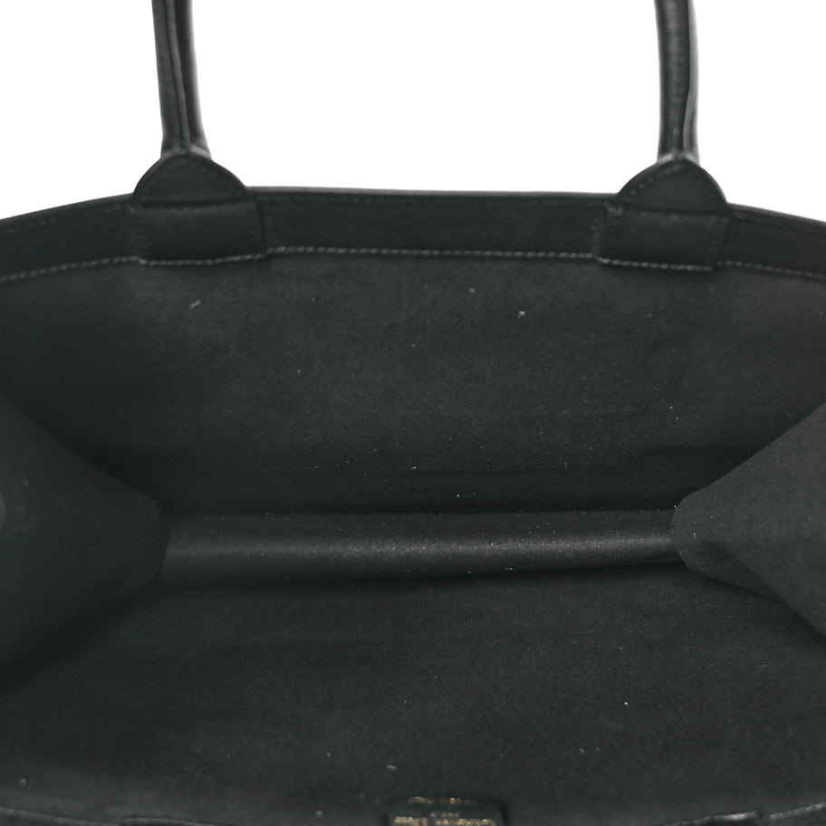 Christian Dior Calfskin Embossed Medium Book Tote Black Image 4