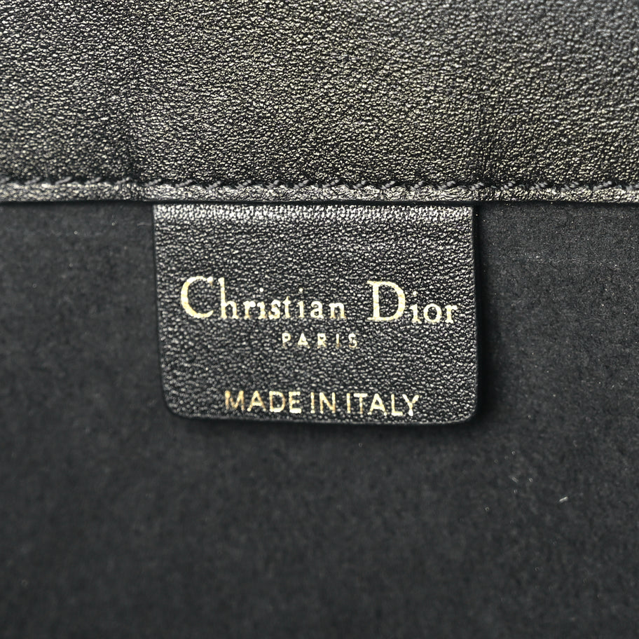 Christian Dior Calfskin Embossed Medium Book Tote Black Image 5
