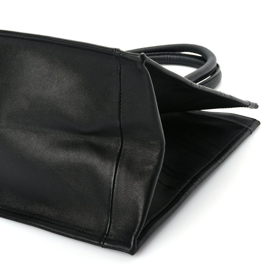 Christian Dior Calfskin Embossed Medium Book Tote Black Image 8