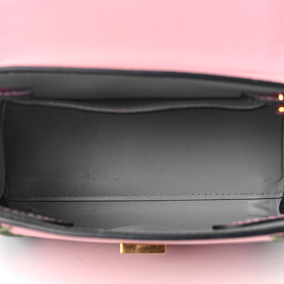 Versace Calfskin Whipstitch La Medusa Top Handle Handbag English Rose English Rose Image 4