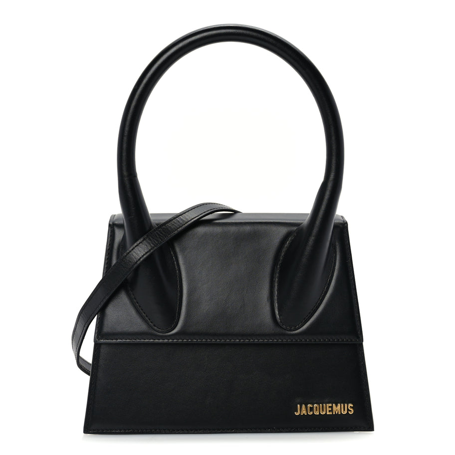 Jacquemus Smooth Calfskin Le Grand Chiquito  Black Image 1