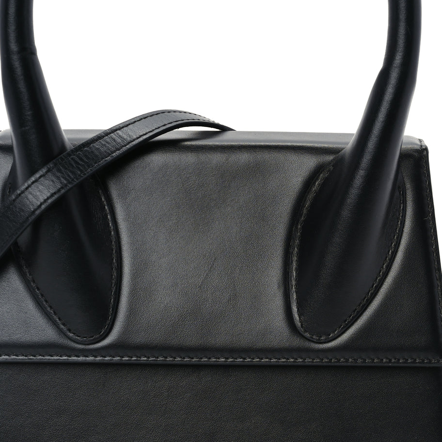 Jacquemus Smooth Calfskin Le Grand Chiquito  Black Image 6