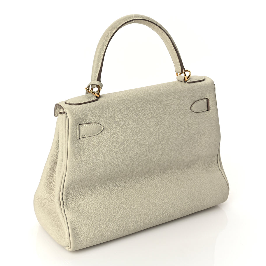 Hermes Togo Kelly Retourne 28 Beton Image 3