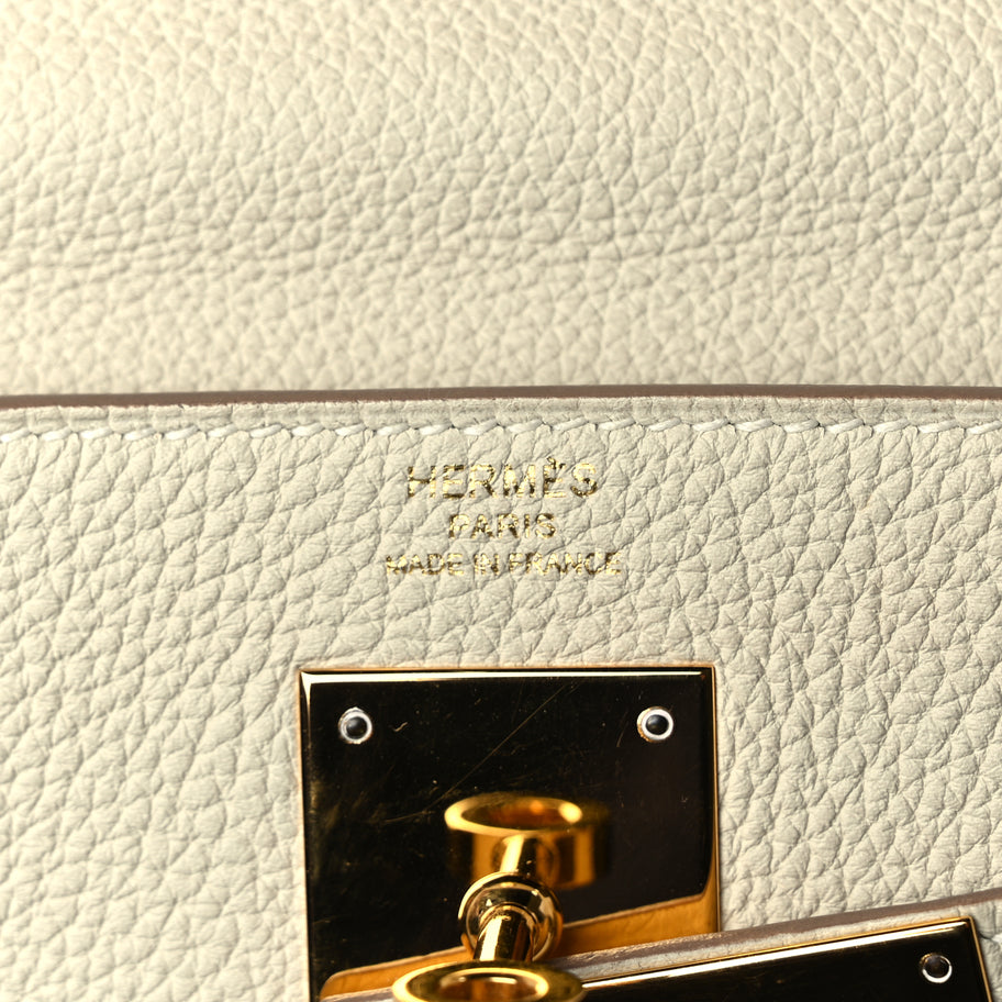 Hermes Togo Kelly Retourne 28 Beton Image 6