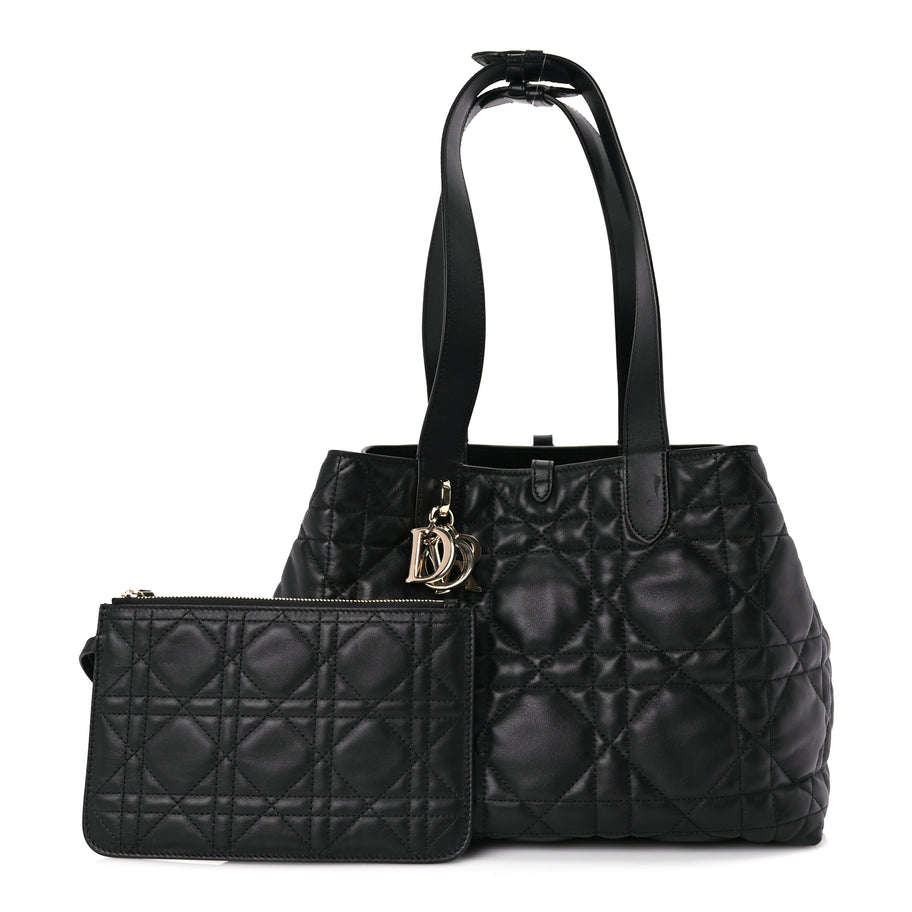 Christian Dior Calfskin Macrocannage Medium Toujours Black Image 2