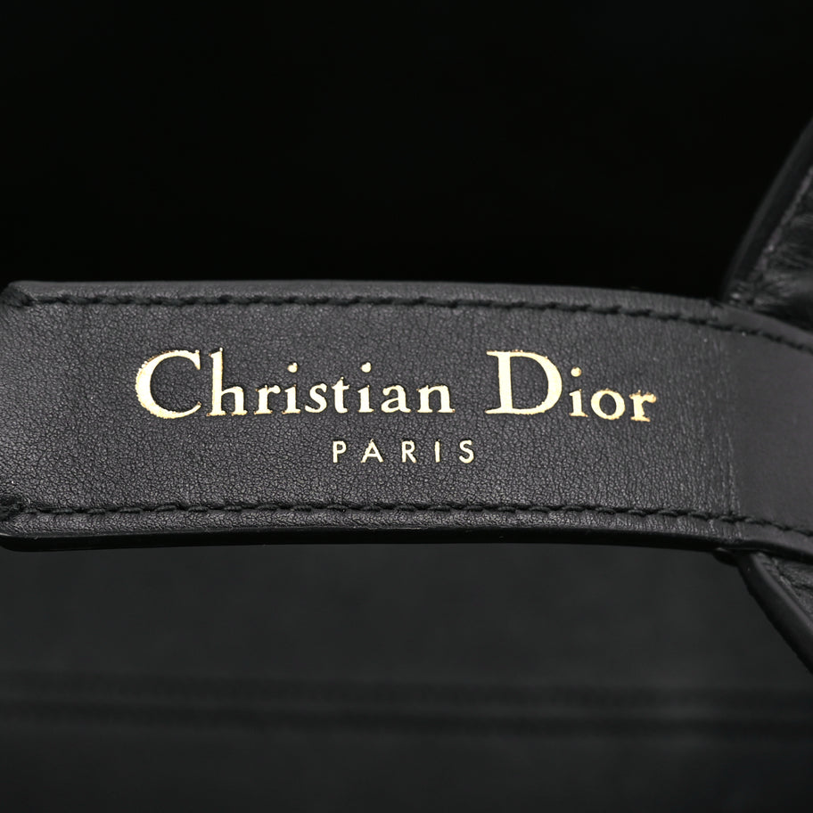 Christian Dior Calfskin Macrocannage Medium Toujours Black Image 6