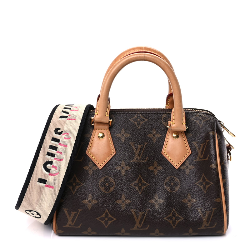  Louis Vuitton Monogram Speedy Bandouliere 20  Black