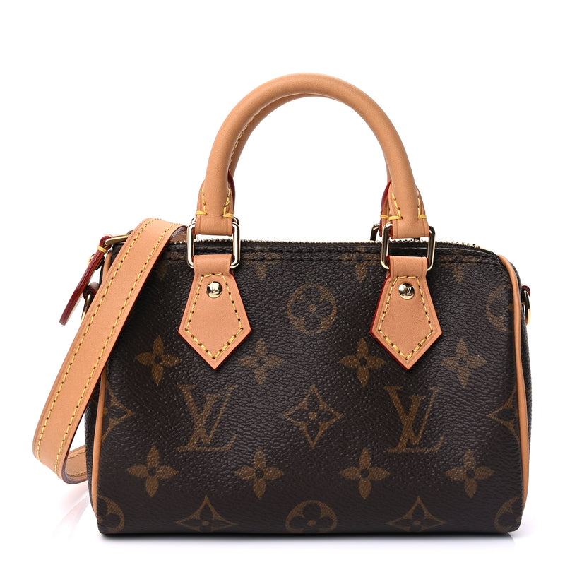  Louis Vuitton Monogram Nano Speedy Bandouliere