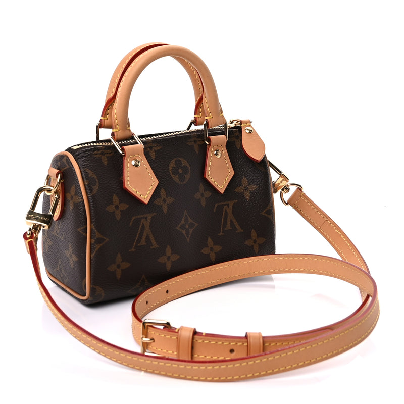 Louis Vuitton Monogram Nano Speedy Bandouliere