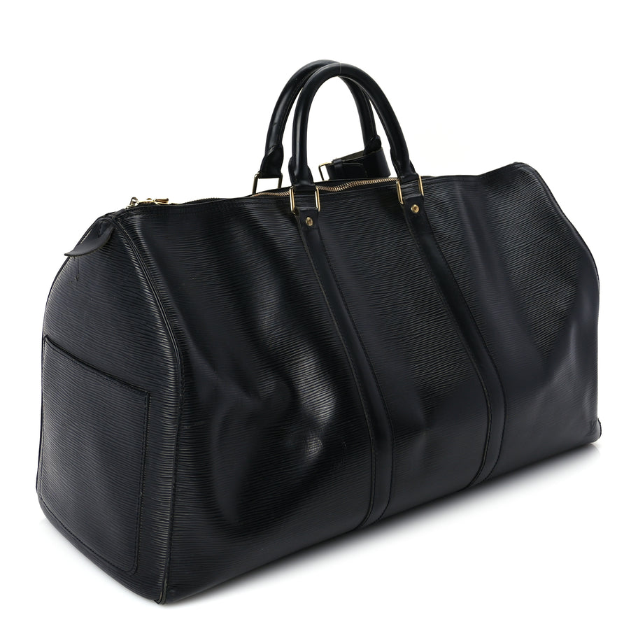 Louis Vuitton Epi Keepall 55 Black Image 2