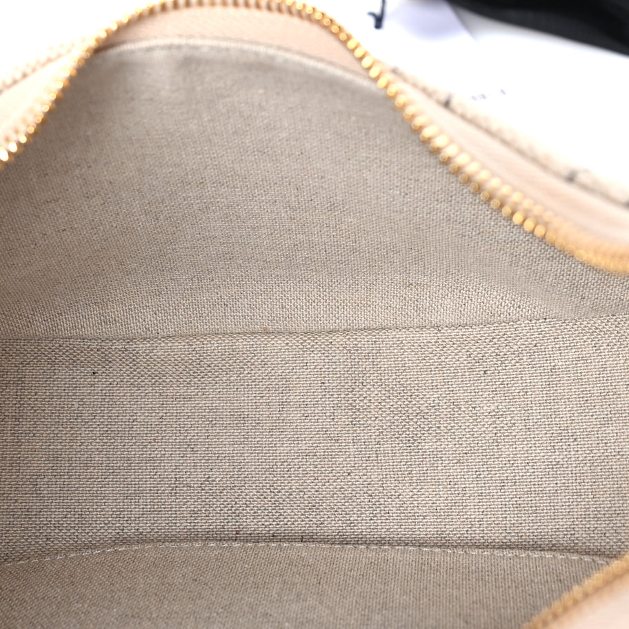 Celine Canvas Calfskin All Over Print Medium Ava Shoulder Bag  Natural Tan Image 4