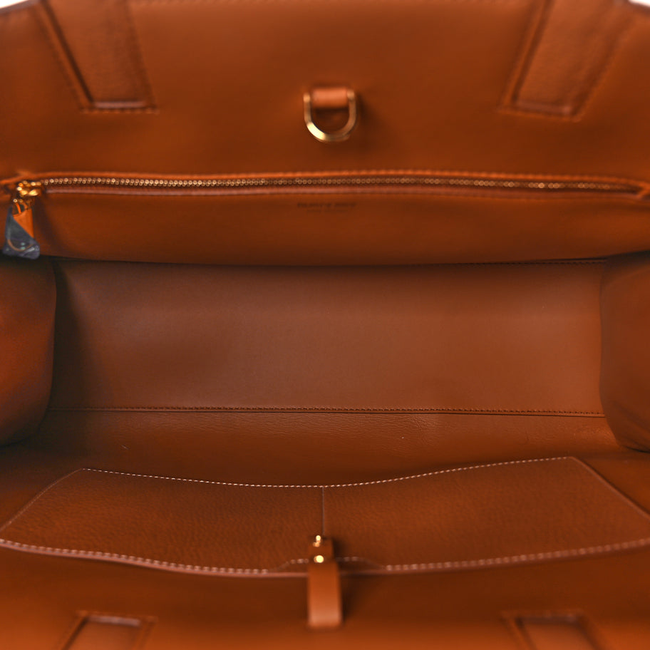 Burberry Grained Calfskin Medium Frances Tote Warm Russet Image 4