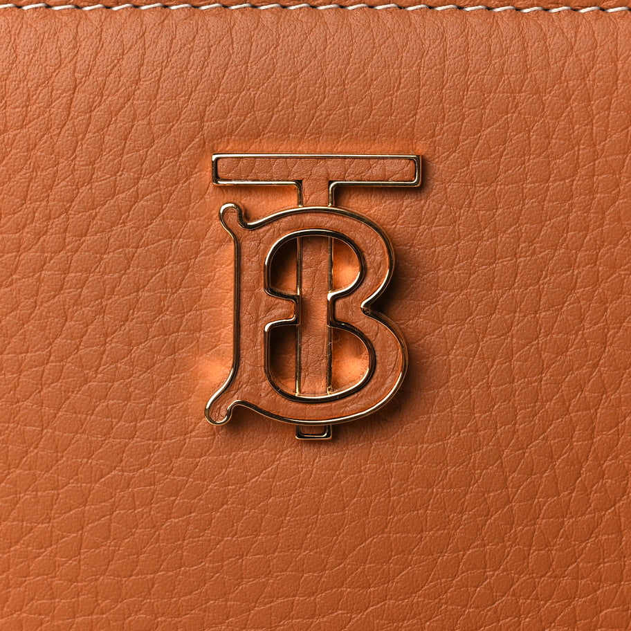 Burberry Grained Calfskin Medium Frances Tote Warm Russet Image 6