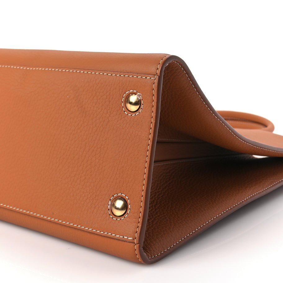 Burberry Grained Calfskin Medium Frances Tote Warm Russet Image 8