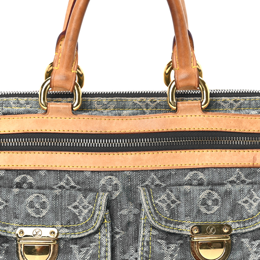 Louis Vuitton Monogram Denim Neo Speedy  Blue Image 6