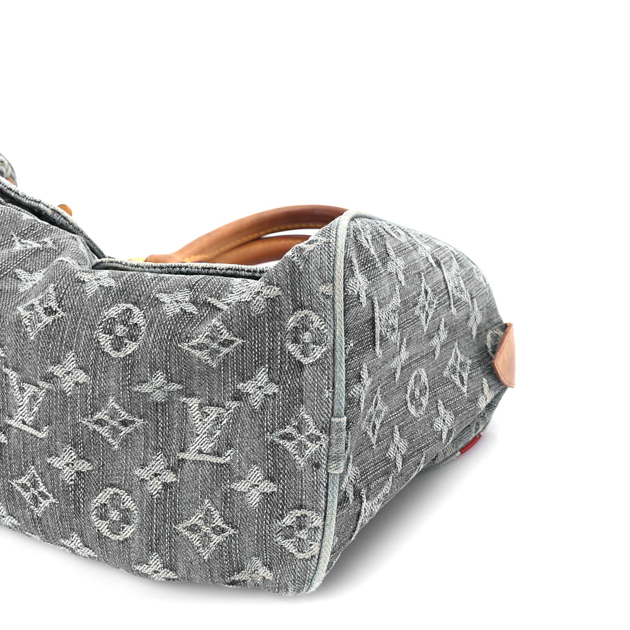Louis Vuitton Monogram Denim Neo Speedy  Blue Image 8