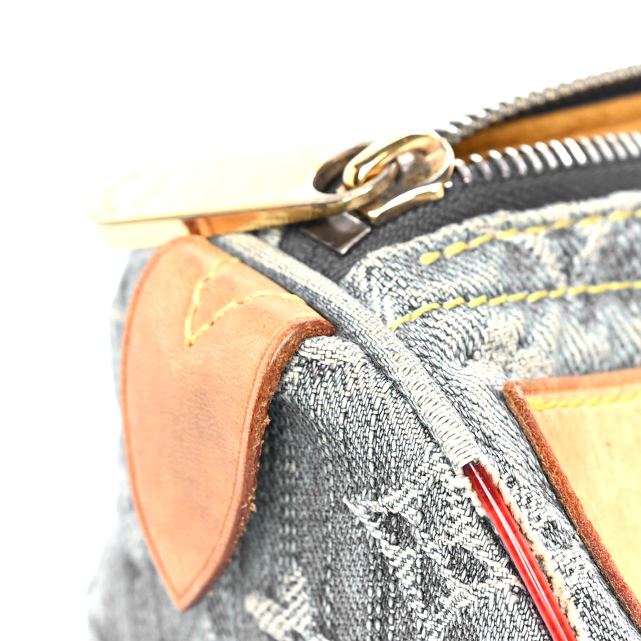 Louis Vuitton Monogram Denim Neo Speedy  Blue Image 9
