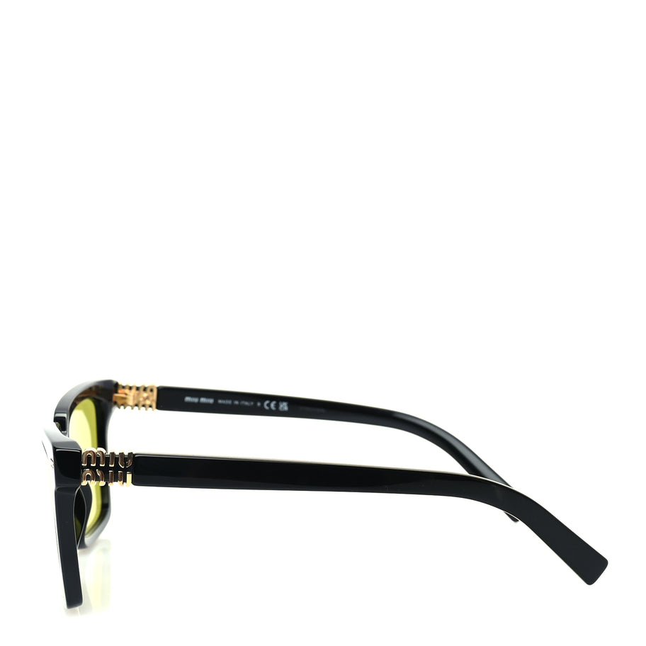 Miu Miu Acetate Square Sunglasses SMU 13Z  Black Image 4
